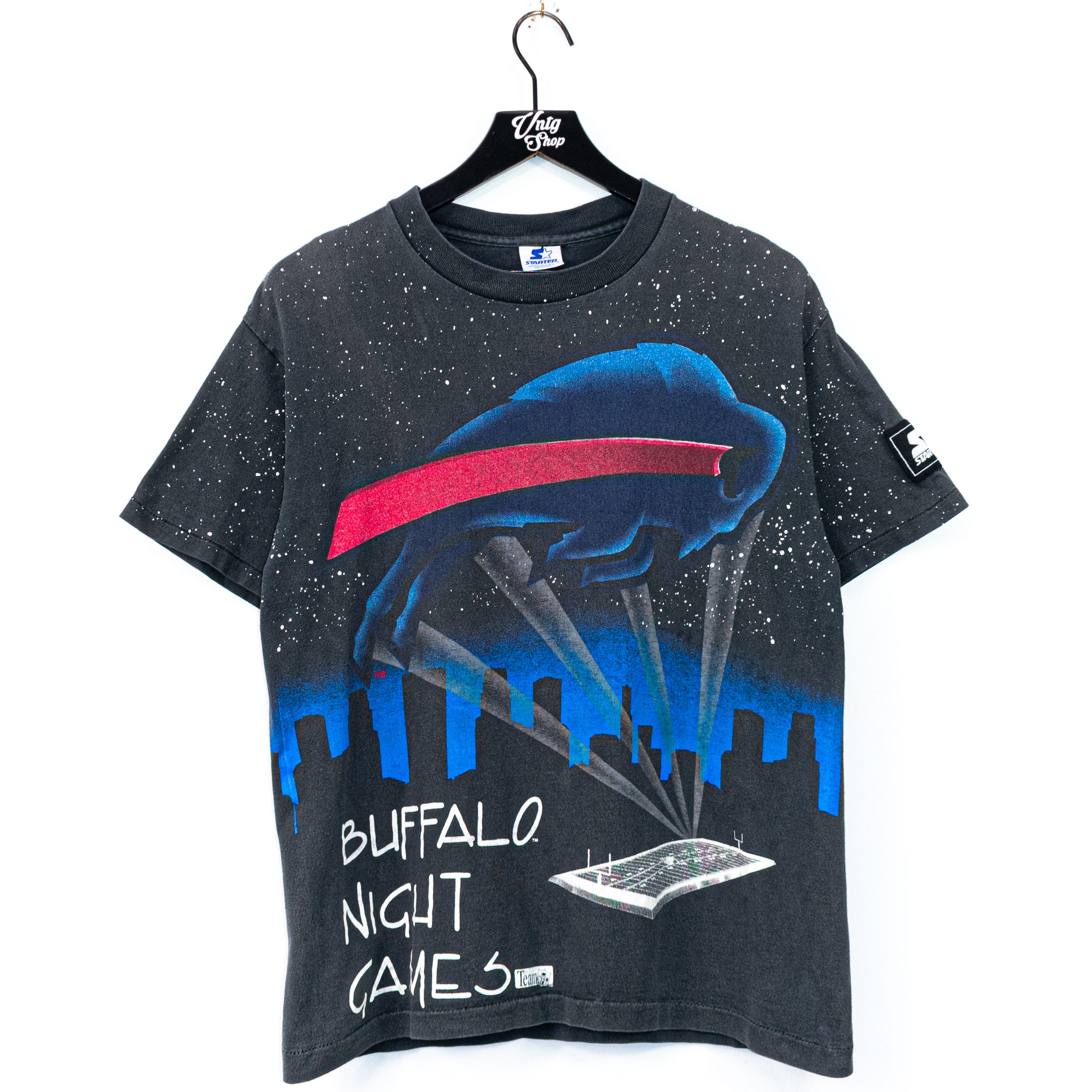 Starter Buffalo Bills Wordmark Button-Up T-Shirt