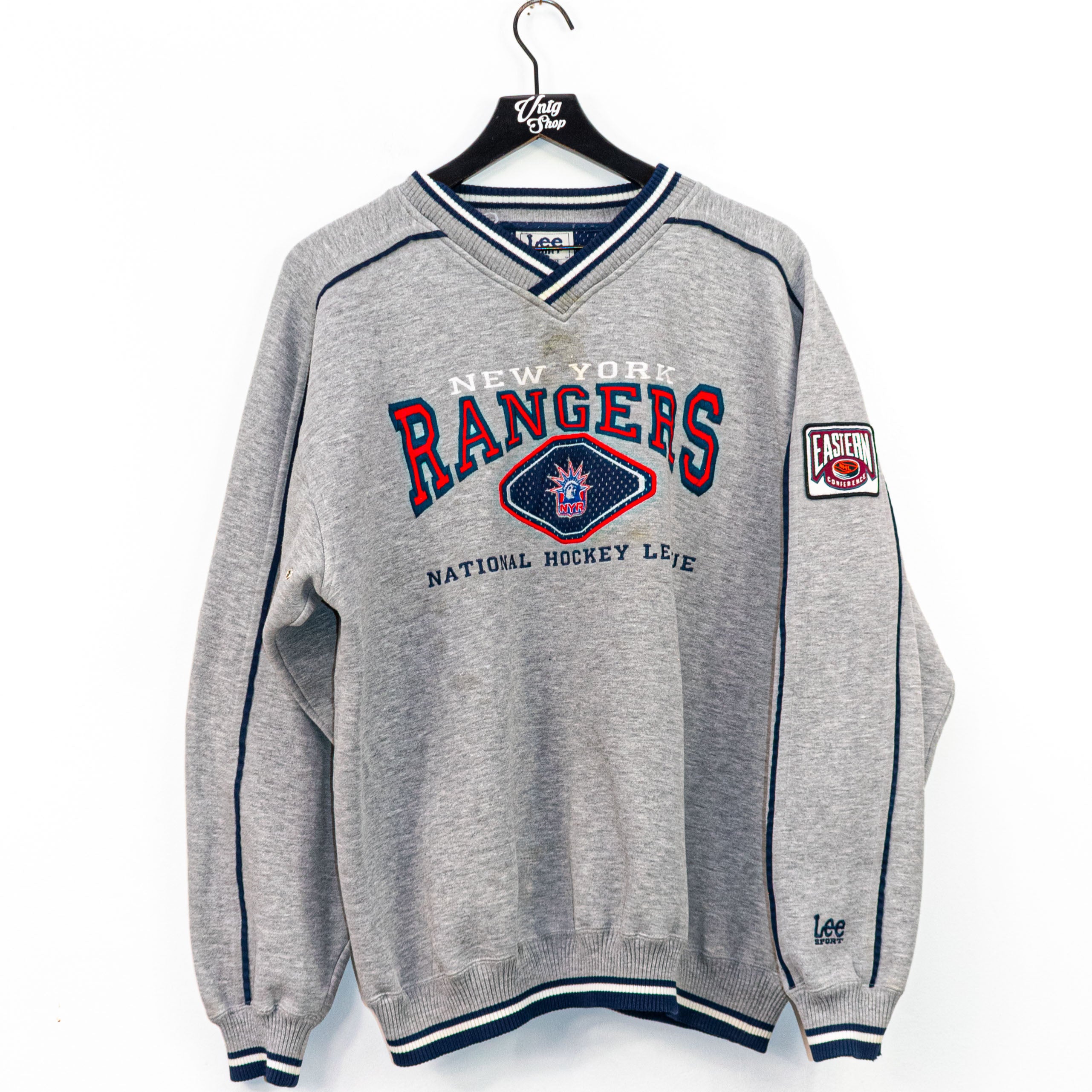 LEE Sport New York Rangers NHL Hockey Ringer Sweatshirt VNTG Shop