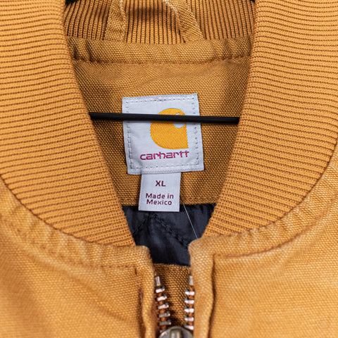 Carhartt Work Wear Patch Logo Quilted Zip Up Vest