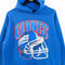 Ridell New York Giants Football NFL Big Print Helmet Hoodie Sweatshirt