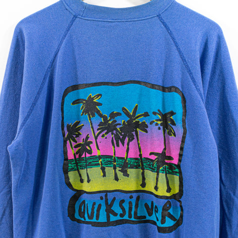 Quiksilver Beah Palm Tree Surf Raglan Sweatshirt