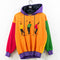 Studio UMEN Hip Hop Color Block Hoodie Sweatshirt