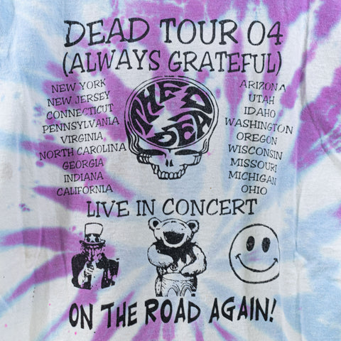 2004 The Dead Summer Tour Always Grateful Tie Dye T-Shirt