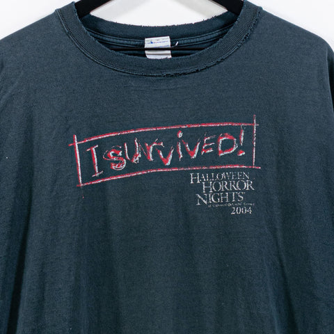 2004 I Survived Halloween Horror Nights Universal Studios Orlando T-Shirt