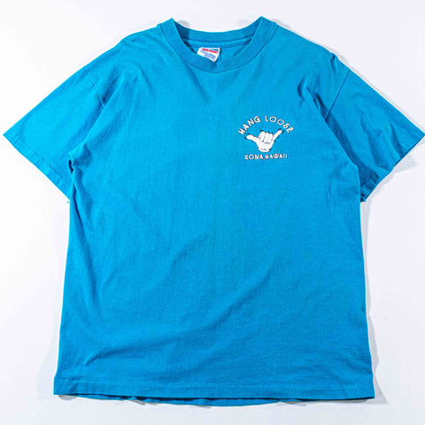 Hang Loose Kona Hawaii Surf Puff Print T-Shirt