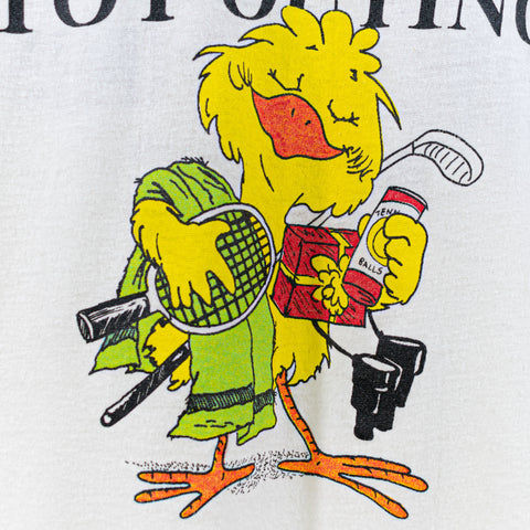1990 Golf Tennis Duck Cartoon T-Shirt