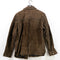 Old Navy Corduroy Collar Genuine Leather Suede Snap Jacket