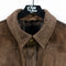 Old Navy Corduroy Collar Genuine Leather Suede Snap Jacket