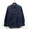 Warehouse Co. Western Wear Longhorn Japanese Raw Denim Pearl Snap Shirt