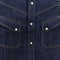 Warehouse Co. Western Wear Longhorn Japanese Raw Denim Pearl Snap Shirt