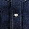 Warehouse Co. Western Wear Longhorn Japanese Raw Denim Pearl Snap Shirt