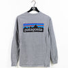 Patagonia Mountain Logo Spell Out Long Sleeve T-Shirt