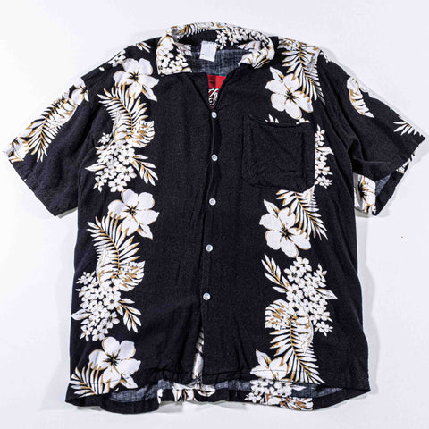 Floral Hawaiian Rayon Button Short Sleeve Shirt