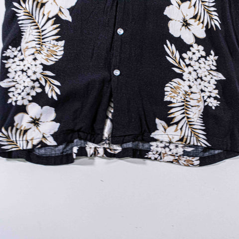 Floral Hawaiian Rayon Button Short Sleeve Shirt