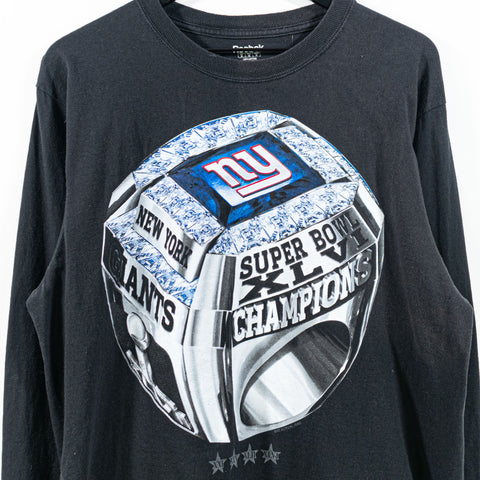 Reebok New York Giants NFL Super Bowl Ring Long Sleeve T-Shirt
