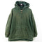 Express Green Tonal Corduroy Pullover Hooded Anorak