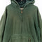 Express Green Tonal Corduroy Pullover Hooded Anorak