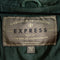 Express Green Tonal Corduroy Pullover Hooded Anorak