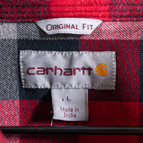 Carhartt Plaid Heavyweight Flannel Button Shirt