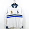 Polo Ralph Lauren Big Pony #1 Fine Quality Goods Crest Striped Long Sleeve Polo Shirt