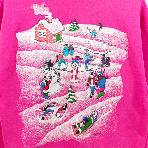 1993 Christmas Winter Holiday Cow AOP Sweatshirt