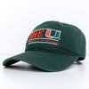 The Game University of Miami Hurricanes Bar Strap Back Hat