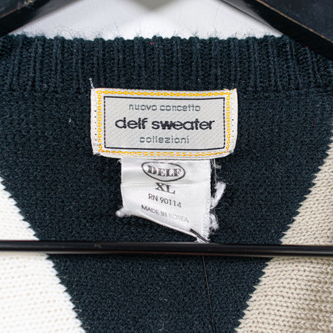 Delf Hip Hop Textured Baggy Knit Sweater