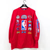2003 2004 NBA Team Logo Long Sleeve T-Shirt