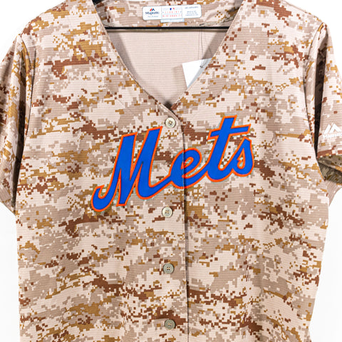 Majestic MLB New York Mets Digital Army Camo Coolbase Jersey