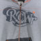 Rocawear Denim Crafters Color Block Full Zip Hoodie Sweatshirt