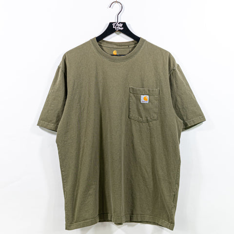 Carhartt Patch Logo Pocket Green T-Shirt