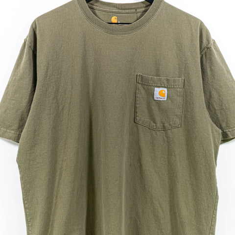 Carhartt Patch Logo Pocket Green T-Shirt