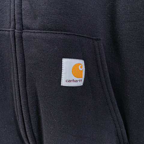Carhartt Work Wear Logo Full Zip Hoodie Sweatshirt