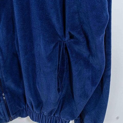 Karl Kani Jeans Velour Jacket Embroidered Full Zip Hip Hop