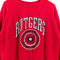 Rutgers University Sweatshirt Crest Spell Out Logo