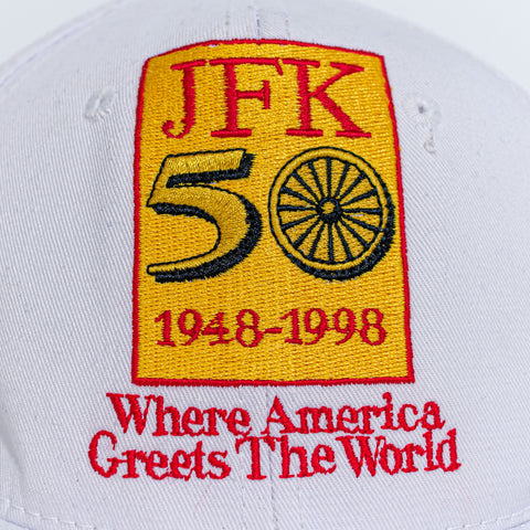 1998 JFK Airport Hat SnapBack New York America Greets The World Anniversary