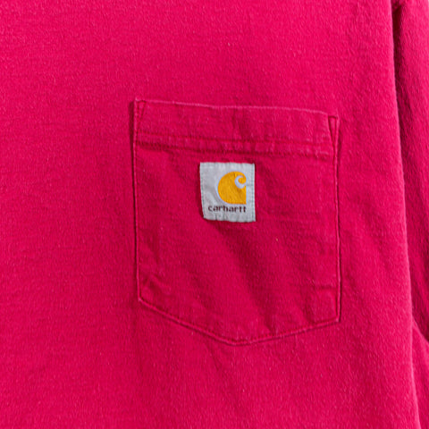 Carhartt T-Shirt Patch Logo Pocket Long Sleeve Work Wear