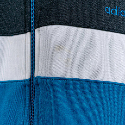 Adidas Trefoil Logo Track Jacket Zip Up Colorblock