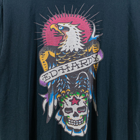 Ed Hardy Christian Audigier T-Shirt Eagle Skull Tattoo Style