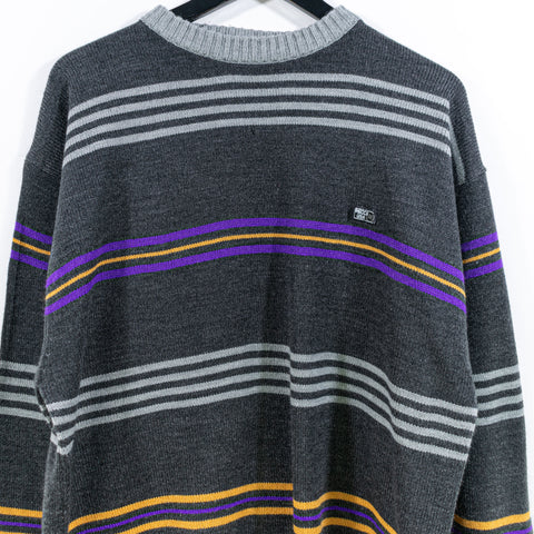 MECCA USA Sweater Hip Hop Striped Knit