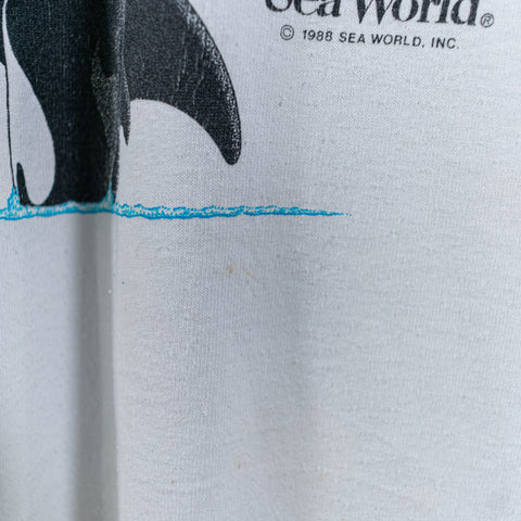 1988 Sea World T-Shirt Shamu Orca Whale Baby
