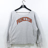 Princeton University Weave Sweatshirt Chopped Cropped