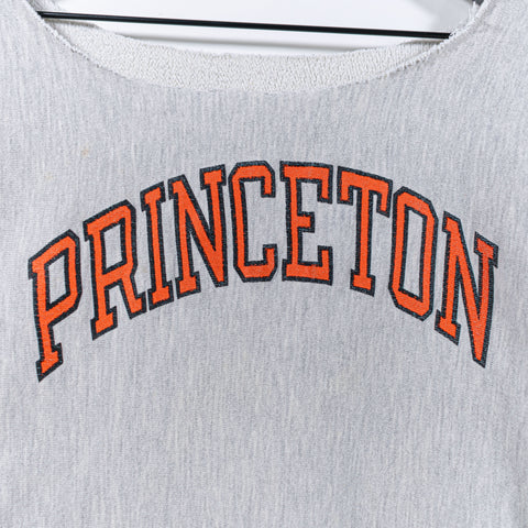 Princeton University Weave Sweatshirt Chopped Cropped