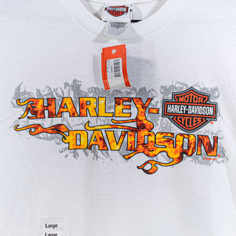 2009 Harley Davidson Motorcycles T-Shirt Orlando Flames