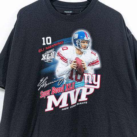 Reebok Eli Manning New York Giants T-Shirt Super Bowl XLVI
