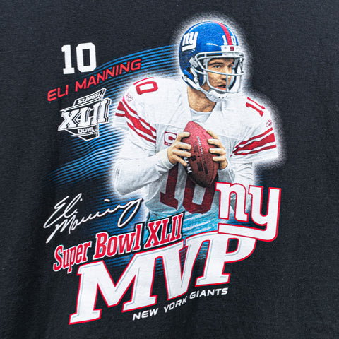 Reebok Eli Manning New York Giants T-Shirt Super Bowl XLVI