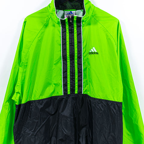 Adidas Three Stripe Pullover Windbreaker Jacket 1/2 Zip