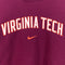 NIKE Center Swoosh Virginia Tech Sweatshirt University