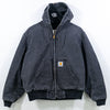 Carhartt Work Jacket Hooded Thermal Lined Workwear JR105 Union Made