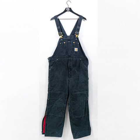 Carhartt R02 Bib Overalls Quilt Lined Union Made In USA